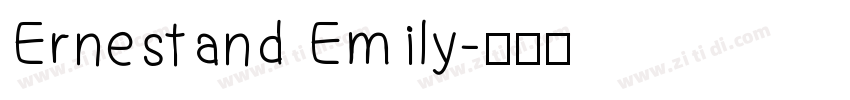 Ernestand Emily字体转换